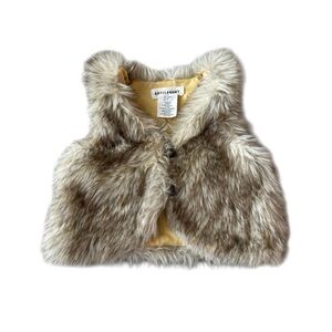 Artisan Ny Faux Fur Vest - Tan